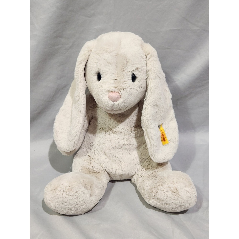Steiff Hoppie Bunny Rabbit‎ 080487 Plush Soft Cuddly Friends 15"
